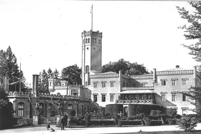 Mysłakowice, Pałac Kr&oacute;lewski 1907 r.