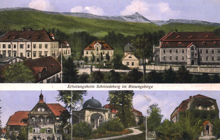 Kowary 1900+ r. Stara poczt&oacute;wka