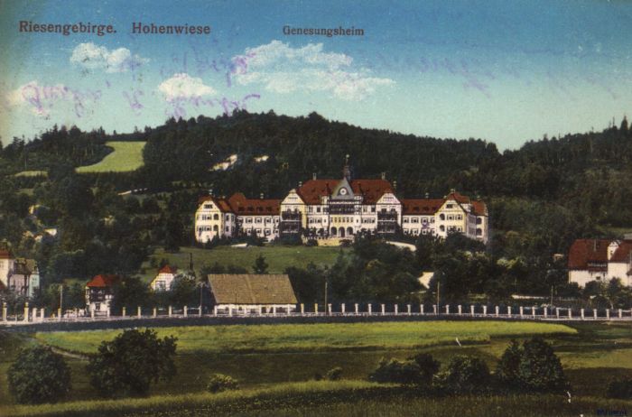 Bukowiec, Wysoka łąka. Szpital. 1903 r.