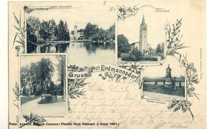Mysłakowice.  Stara poczt&oacute;wka, 1901 r.