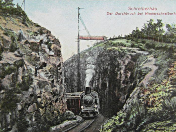 Linia kolejowa do Szklarskiej Poręby ok 1920 r.