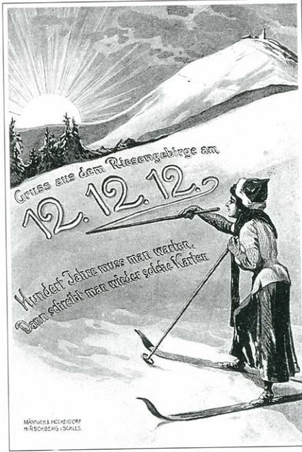 Stara poczt&oacute;wka 1912 r. Karkonosze
