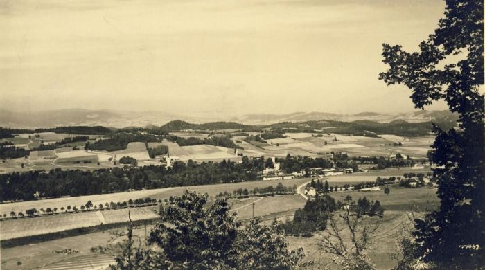 Mysłakowice (niem. Erdmannsdorf-Zillerthal, Zillerthal). Panorama 1935 r.