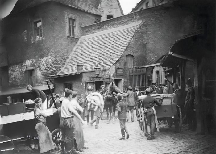 Wroclaw, dawniej Breslau ok 1905 r. Rzeźnia Miejska, obecnie ul. Nowy Świat