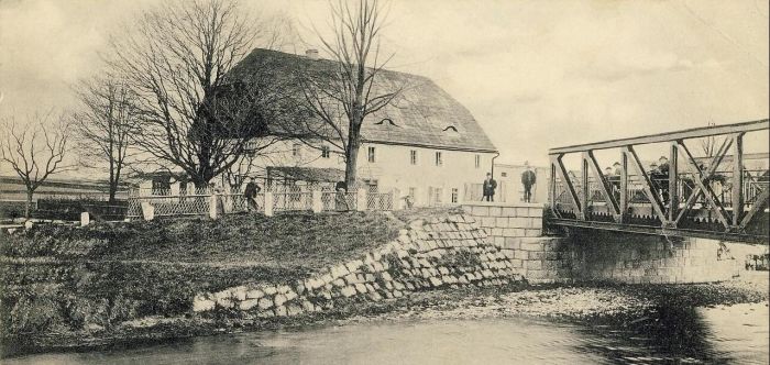 1903 r. Gospoda u Buche, p&oacute;źniej Ośrodek Zdrowia Mysłakowice (niem. Zillerthal-Erdmannsdorf, Erdmannsdorf)