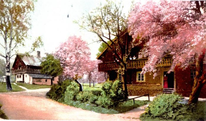 Erdmannsdorf (Mysłakowice) 1938 r. Dom tyrolski, obecnie ul. Wojska Polskiego