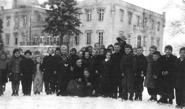 Zima 1959 rok. Szkoła Mysłakowice