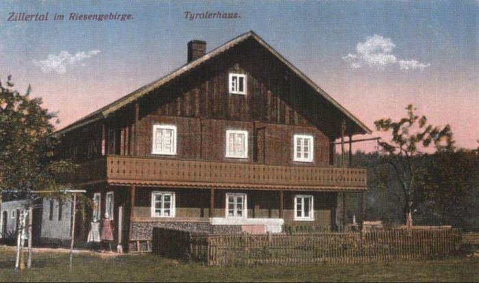 Mysłakowice (niem. Zillerthal-Erdmannsdorf, Erdmannsdorf) ok 1930 rok.