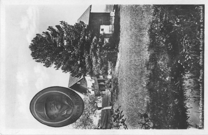 Mysłakowice (niem. Zillerthal-Erdmannsdorf, Erdmannsdorf). Poczt&oacute;wka. Ok 1930 rok