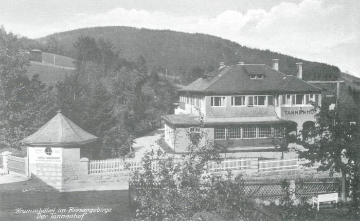 Krummh&uuml;bel (Karpacz) 1939 rok ośrodek wypoczynkowy Tannenhof obecnie "Jagoda" ul. Nad Łomnicą