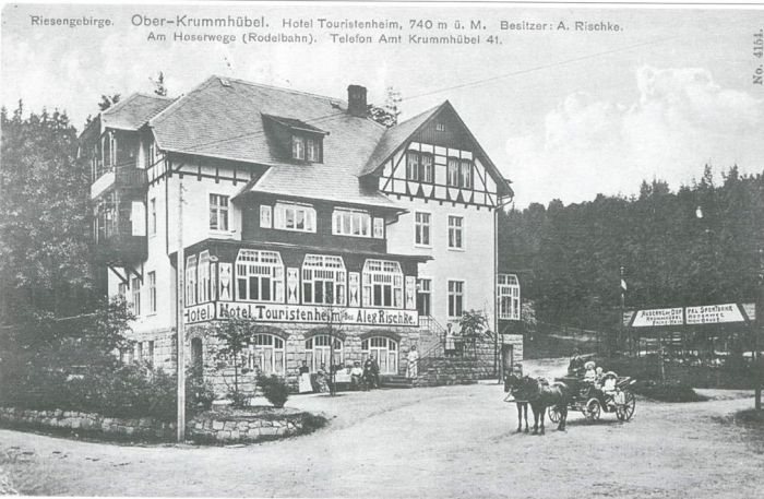 1915 rok. Karpacz G&oacute;rny(1946&ndash;2017 Bierutowice, niem. Br&uuml;ckenberg). Obecnie Rezydencja "Biały Jar". 