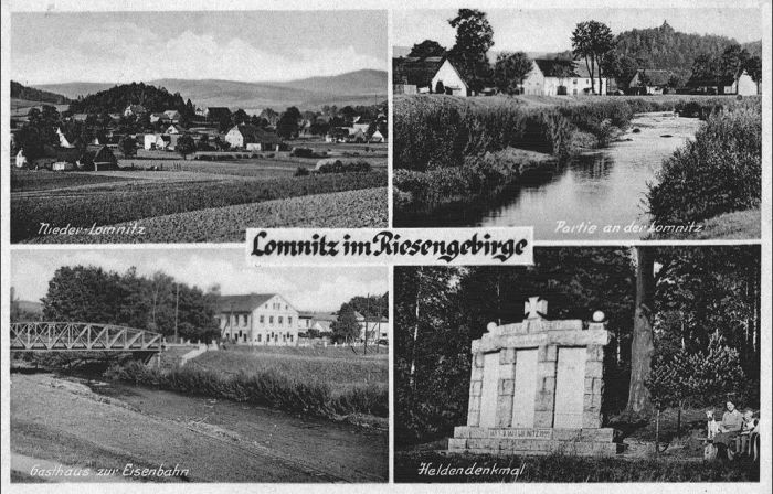 Łomnica (niem. Lomnitz) lata 30-te. 