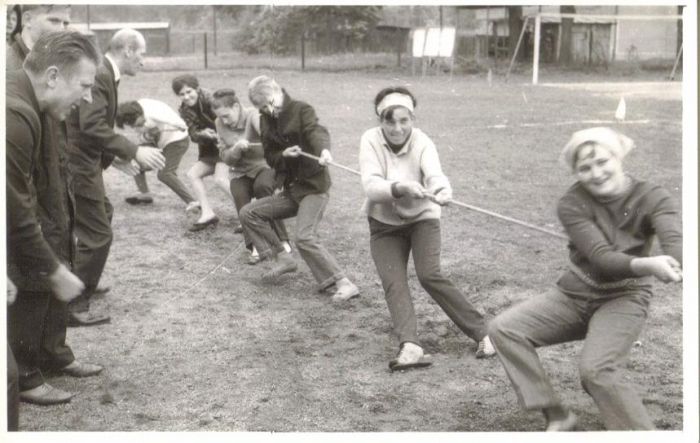 Mysłakowice, lata 70-te. Zawody sportowe DZPL "Orzeł"
