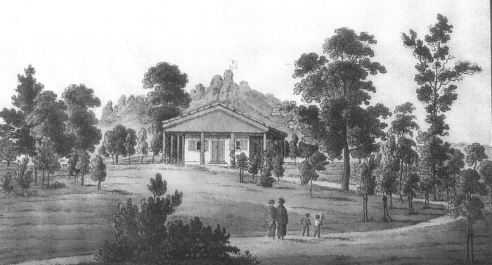Dom Ogrodnika (Obok Pałacu). Karpniki (niem. Fischbach) 1825 rok.