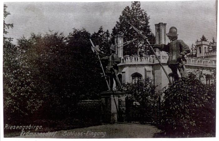 Pałac. Mysłakowice (niem. Zillerthal-Erdmannsdorf, #Erdmannsdorf). 1906 rok