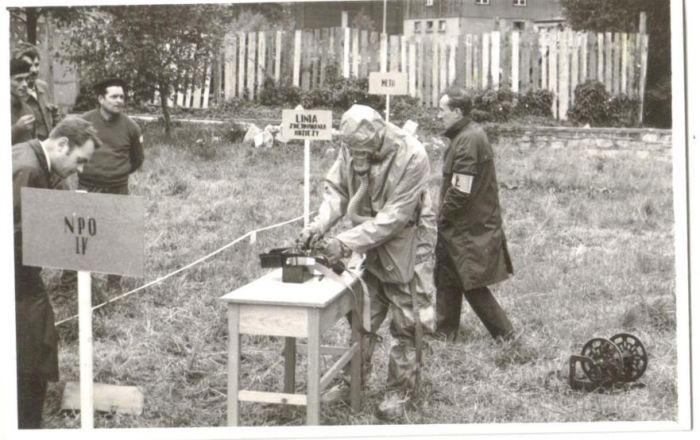 Ćwiczenia Obrony Cywilnej DZPLn "Orzeł", Mysłakowice. ok 1970 ok