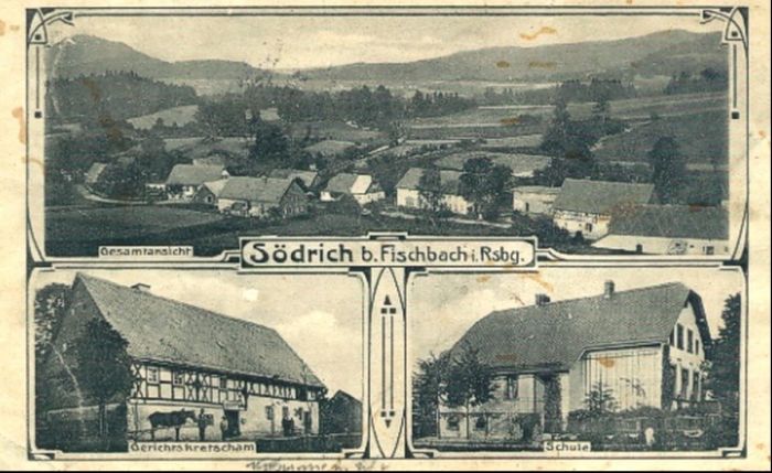 Karpniki (niem. Fischbach). Poczt&oacute;wka początek XX wieku