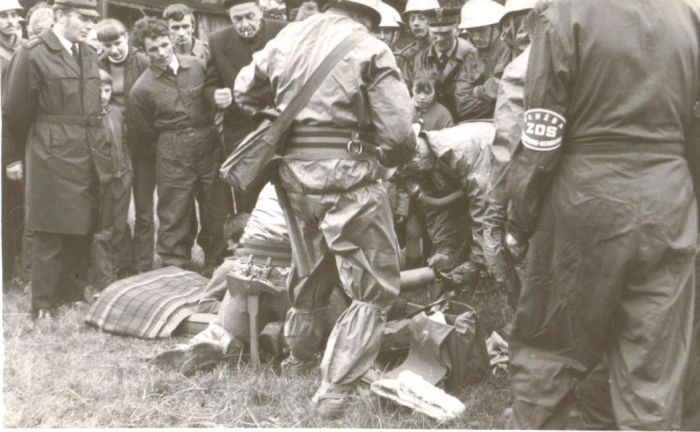 Ćwiczenia Obrony Cywilnej DZPLn "Orzeł", Mysłakowice. ok 1970 ok