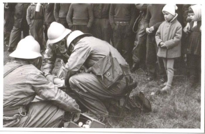 Ćwiczenia Obrony Cywilnej DZPLn "Orzeł", Mysłakowice. ok 1970 ok