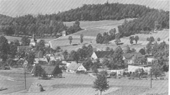 Poczt&oacute;wka z 1940 roku. Bukowiec (niem. Buchwald, czes. Bukovn&iacute;k)