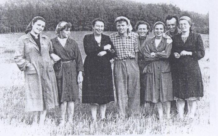 Pracownicy DZPLn "Orzeł" Mysłakowice. 1950 rok