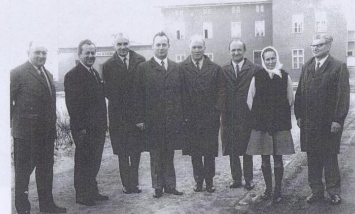 1965 rok. Mysłakowice. Kierownictwo DZPLn "Orzeł" i Gminy. 