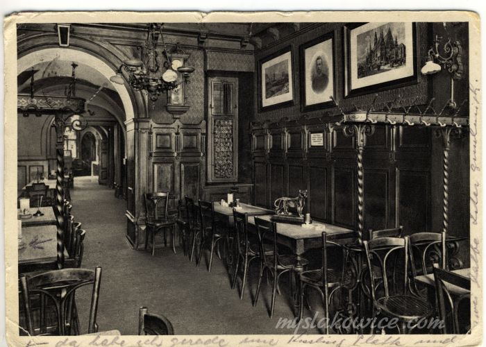 Breslau, Wrocław. Piwiarnia Conrada Kisslinga, zał. 1835 przy Junkernstrasse (ob. ul. Ofiar Oświęcimskich). Foto datowane 1930 r