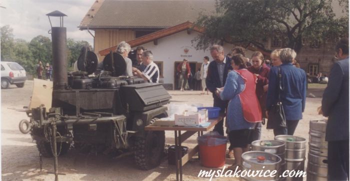 Otwarcie domu/muzeum Tyrolskiego w Mysłakowicach. 1998 rok.