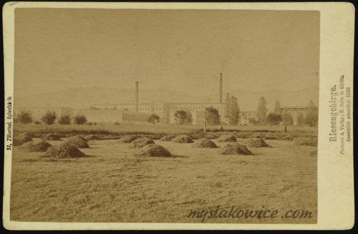 Mysłakowice (Erdmannsdorf und Zillerthal) 1886 rok. Foto Robert Halm(1828-1910).