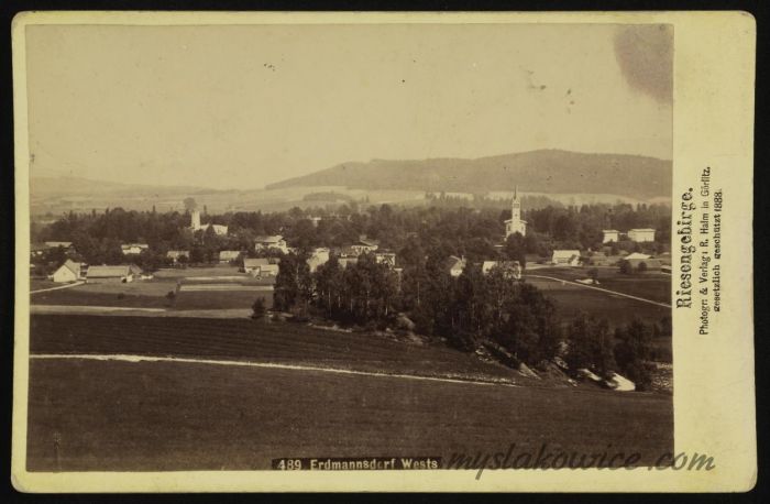 Mysłakowice (Erdmannsdorf und Zillerthal). 1888 rok.