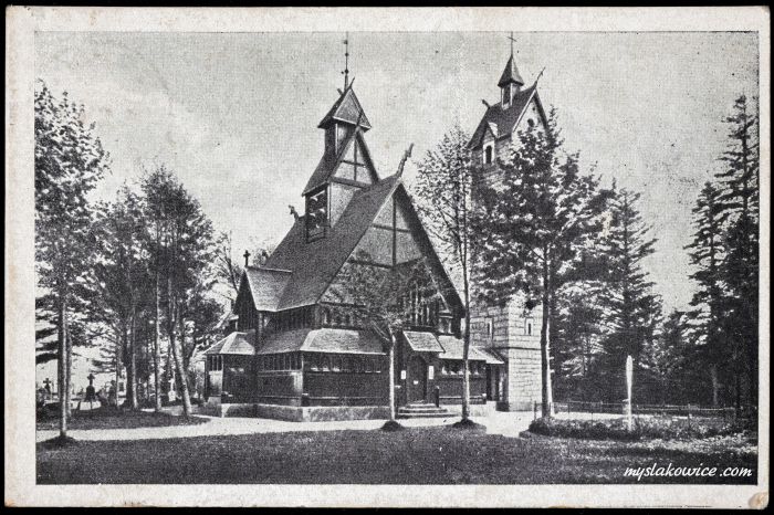 1948 rok. Bierutowice (obecnie Karpacz). Kości&oacute;ł Wang.