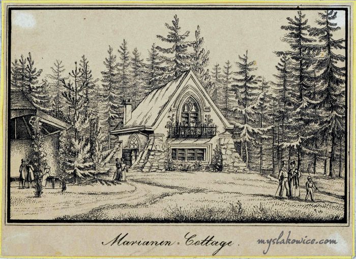 Chata Marianny (Karpniki) (woj. dolnośląskie, pow. jeleniog&oacute;rski, gm. Mysłakowice). Ok 1830 rok