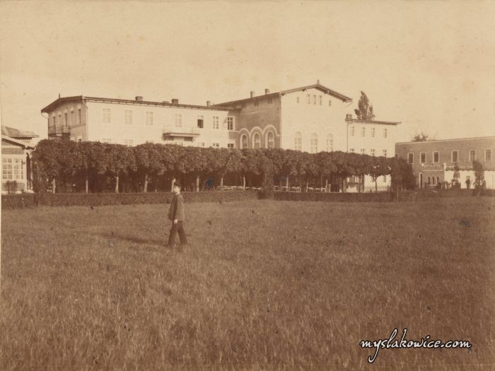 Riesengebirge  Hermsdorf Tietze's Hotel . Sobiesz&oacute;w 1890 rok