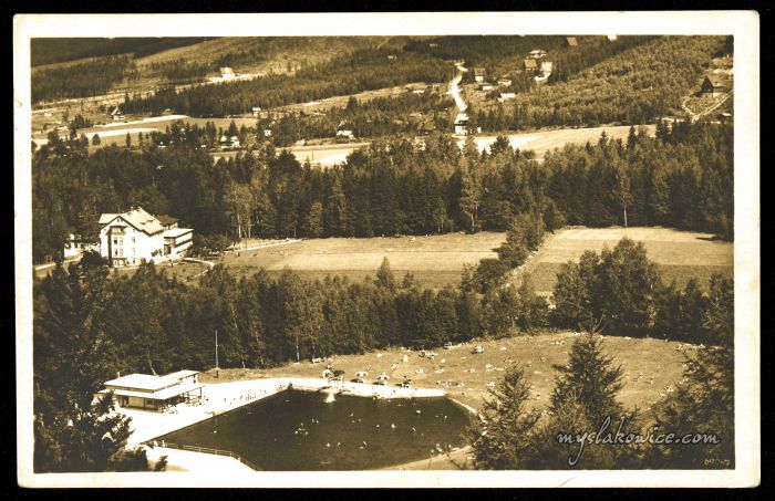Karpacz (do 1945 r. niem. Krummh&uuml;bel). Ok 1940 rok