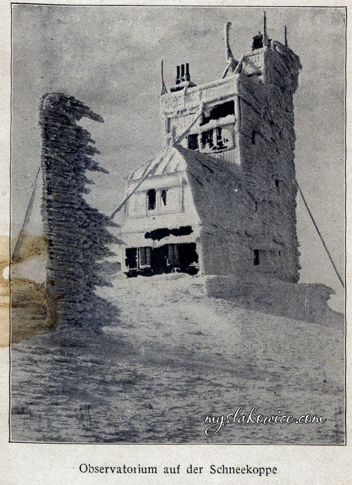 Obserwatorium metrologiczne na Śnieżce. 1909 rok