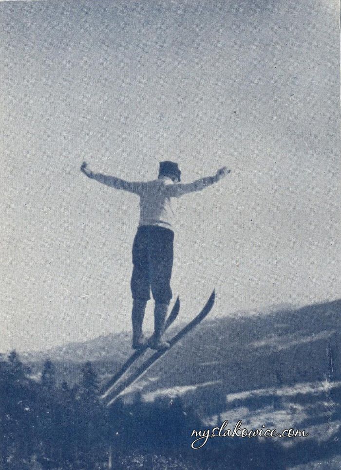 Skoczek nad Karkonoszami. 1909 rok.
