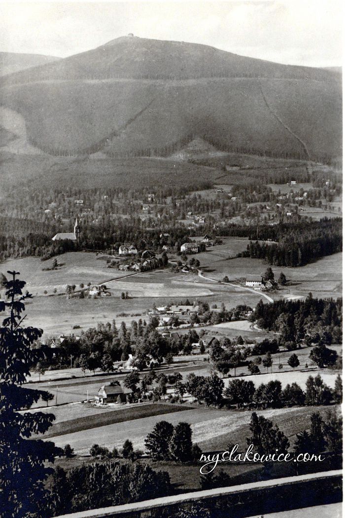 Panorama Karkonoszy. ok 1935 rok
