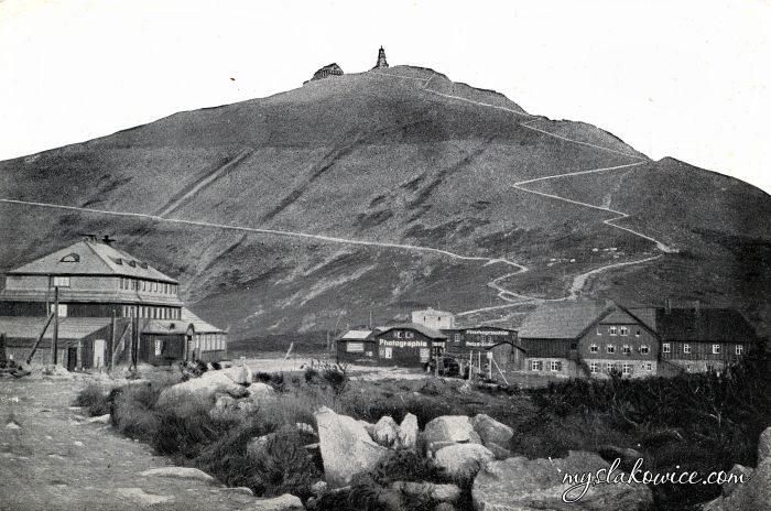 Widok na Śnieżkę, ok 1906/1945 rok.
