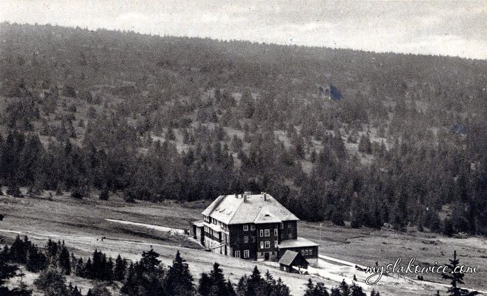 Riesengebirge : die neue schlesische Baude, Schronisko Na Hali Szrenickiej &minus; wysokog&oacute;rskie schronisko turystyczne w