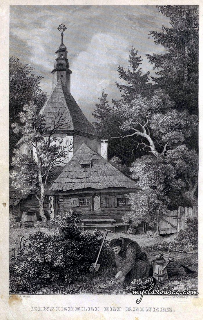 1853 rok. Kaplica Tr&oacute;jcy Świętej z dawną kalwarią (Duszniki-Zdr&oacute;j)