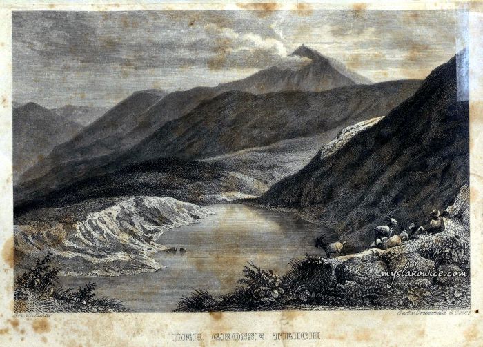Karkonosze (Wielki Staw) / Riesengebirge (Gro&szlig;e Teich). ok 1850 rok.