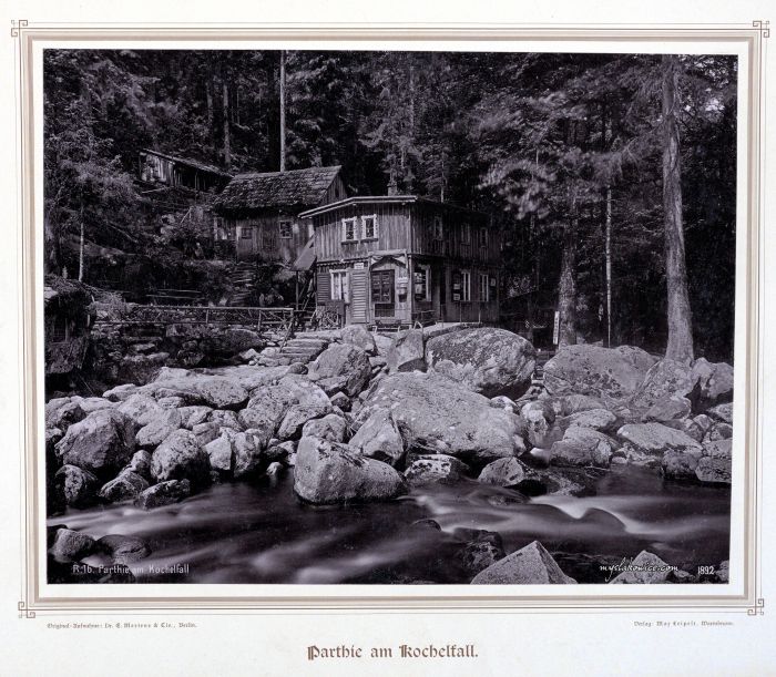 Wodospad Szklarki, 1891 rok.