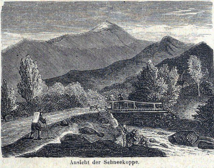 Widok na Śnieżkę. 1860 rok