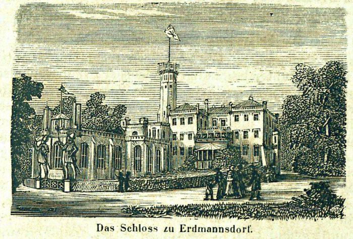 Pałac w Mysłakowicach. ok 1860 rok