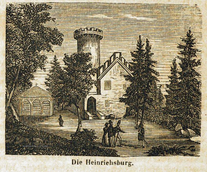 Zamek Księcia Henryka. Stanisz&oacute;w. ok 1850 rok.