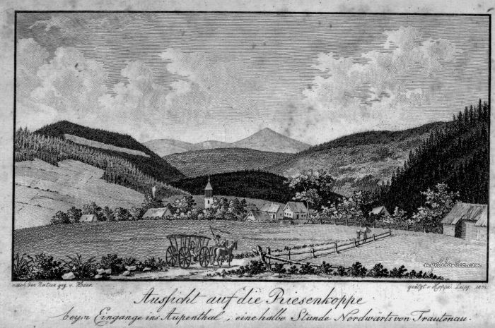 Karkonosze, ok 1803 rok