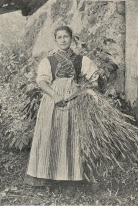 Tyrolska kobieta ok 1910 rok.