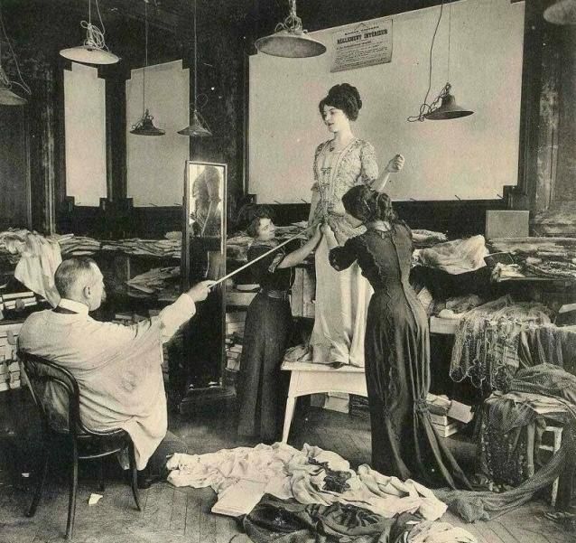 Casting na nową modelkę w paryskim domu mody, 1910