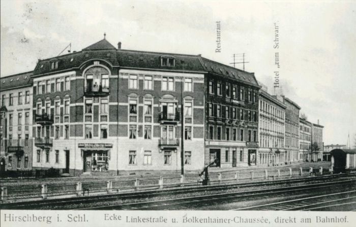 Jelenia G&oacute;ra (niem. Hirschberg, cz. Jelen&iacute; Hora, dawniej Hir&scaron;berk, Horn&scaron;perk) ok 1930 rok.