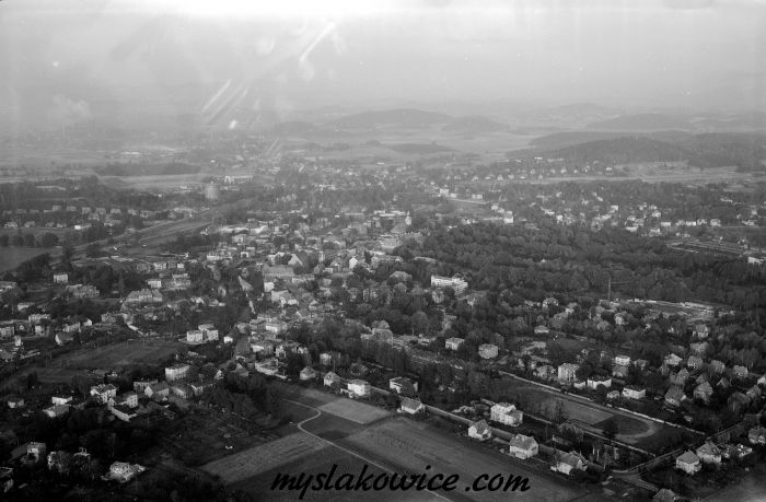 Cieplice Śląskie-Zdr&oacute;j Zdjęcia lotnicze 1975 rok.